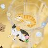 JIAMEI 2sheets Meow Diary Series Kawaii PET Cartoon Stickers DIY Diary Album Scrapbooking Journal Aesthetic Stationery Stickers