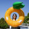 Lemon Fruit Style Swimming Ring Scratch-resistant Strong Buoyancy Pool Inflatable Float Swimming Circle Water Entertainment