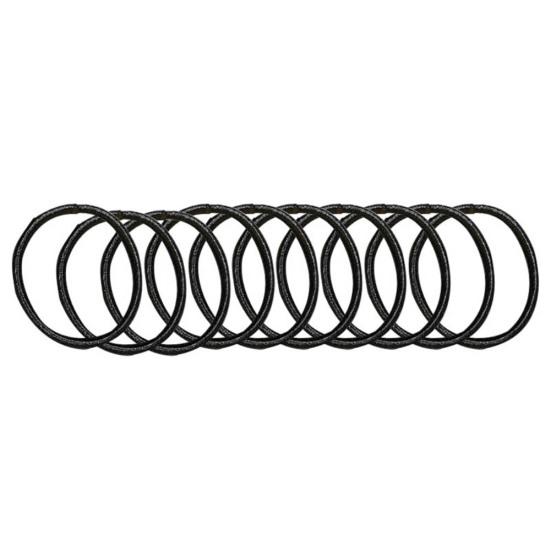 

10Pcs Simple Baby Girl Solid Color Elastic Hair Ring Tie Rope Ponytail Holder чёрный