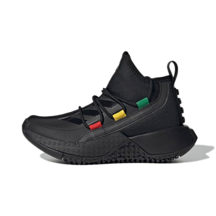 Adidas Lego X  Sport Mid K Collaboration Comfortable Sports Durable Breathable Mid-Top Kids Running Shoes Kids Running Shoes Charcoal FZ5504