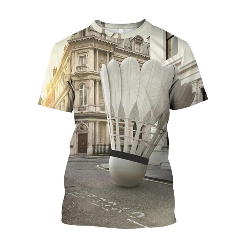 

Hot Blood Badminton 3d Printed T-shirt Sports Leisure Streetwear Clothes Tee Shirt Oversized Short Sleeves Pullover Tees Top 6XL