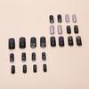Medium Length Blue Square Press On Nail Set 24Pcs Gradient Starlit Designs Full Cover False Nail Manicure for Women
