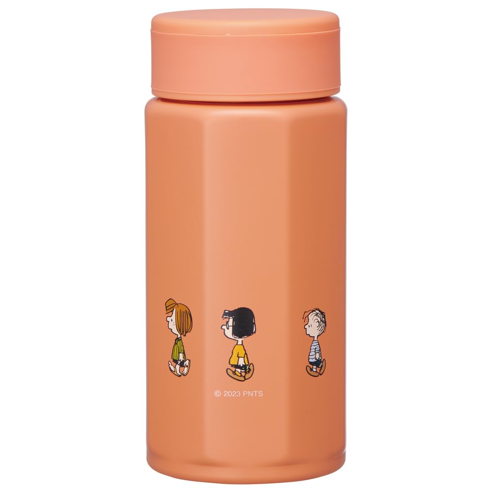 Botella Taza de Acero Inoxidable Skater, 350ml, Fácil de Sostener, Forma Octogonal, Aislada, Diseño SNOOPY, STO4-A