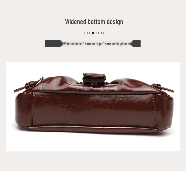 Damen Retro Falten Wolken Schultertasche - Auf Lager