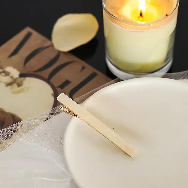 1PCS Fashion Alligator Clips Acetate Zinc Alloy Hair Clips Simple Rectangle Hair Clips Headwear Woman Hair Accessories