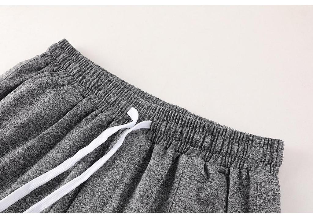 Men's Quick-Dry Ice-Feeling Running Pants, Tapered Fit for Outdoor Fitness, Solid Color, Summer 2024 Collection.