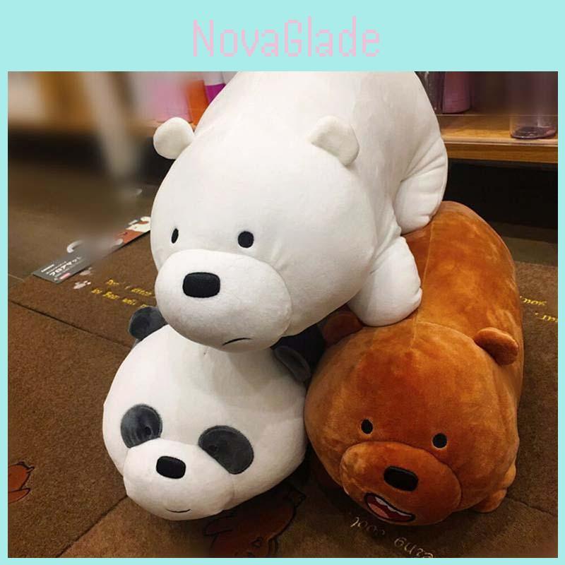 Charming We Bare Bears Ice Bear Plush Toy Super Soft Stuffed Doll For Kids