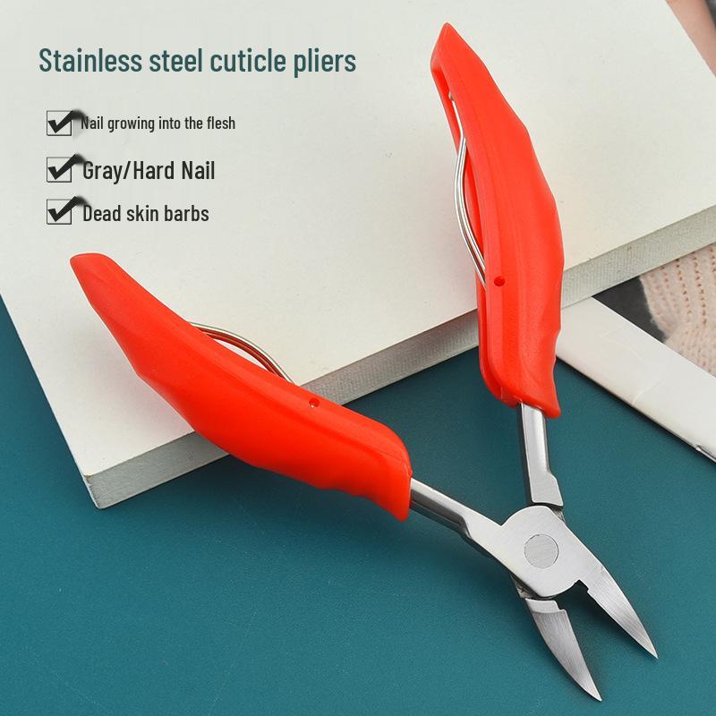 Stainless Steel Ingrown Toenail Nippers with Plastic Handle