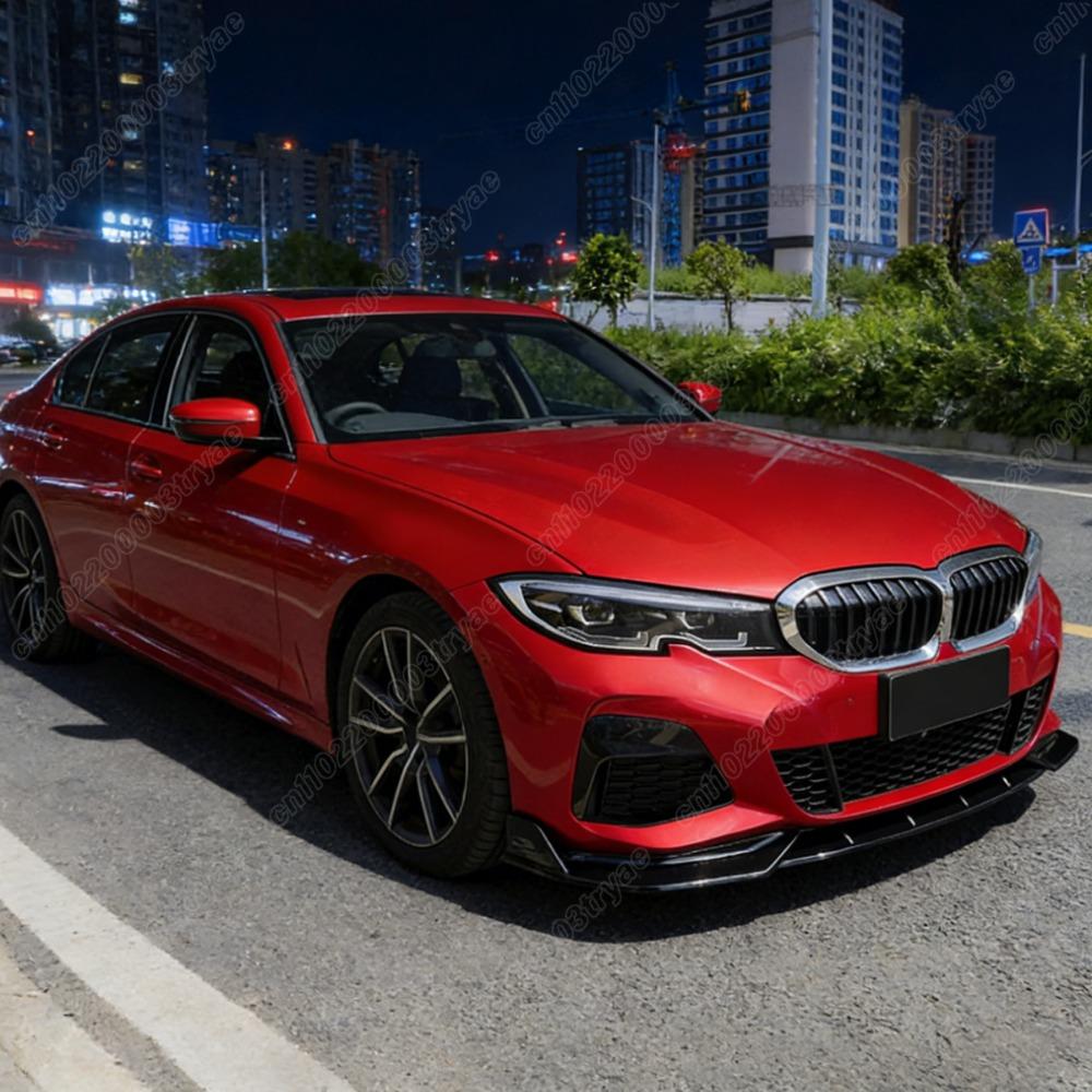 Für BMW 3er M Sport G20 G21 G28 2019 2020 2021 2022 Frontstoßstange Spoiler Splitter Lippe 3-teilige Frontschaufel Modifikation