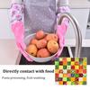 Warm Cleaning Rubber Gloves Non-slip Dishwashing Gloves Durable Plush Gloves  for Kitchen Laundry