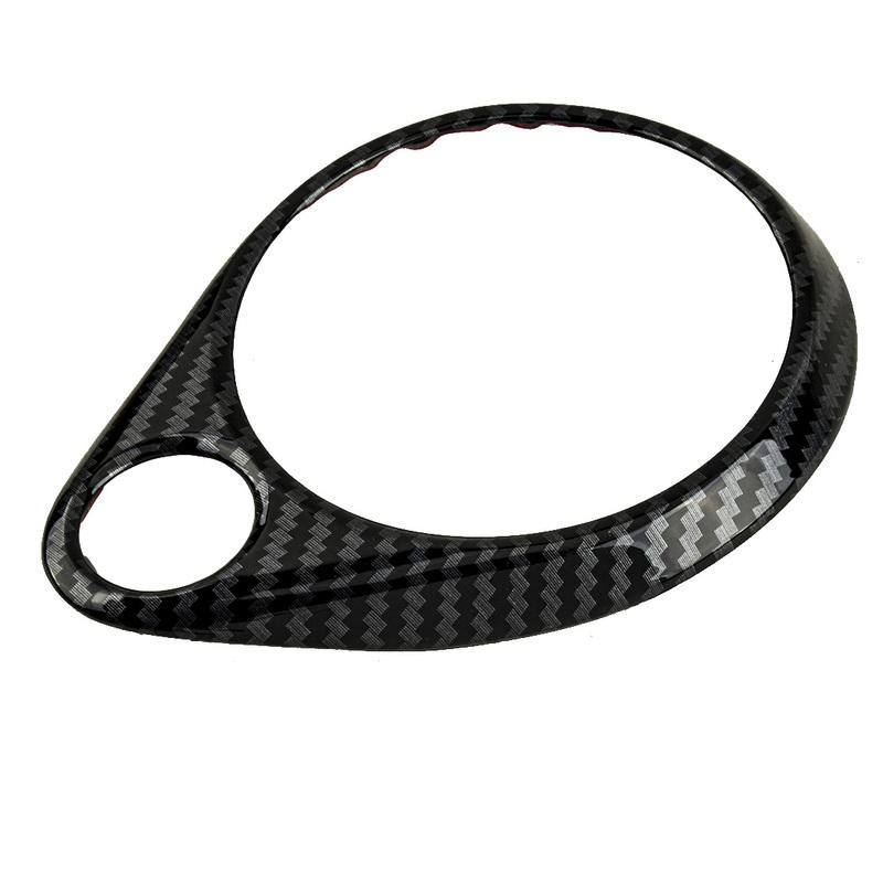 Car Dashboard Speaker Ring Horn Cover Trim Fit For Dodge Durango 2011 2012 2013 2014 2015 2016 2017- Carbon Fiber Style