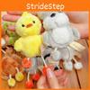 Rabbit Penguin Duck Bear Plush Animal Keychain Backpack Pendant Decoration Gift
