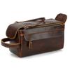 New Men's Crazy Horse Leather Handbag Multi Functional Genuine Leather Toilet Bag Large Capacity Women's Storage Bag