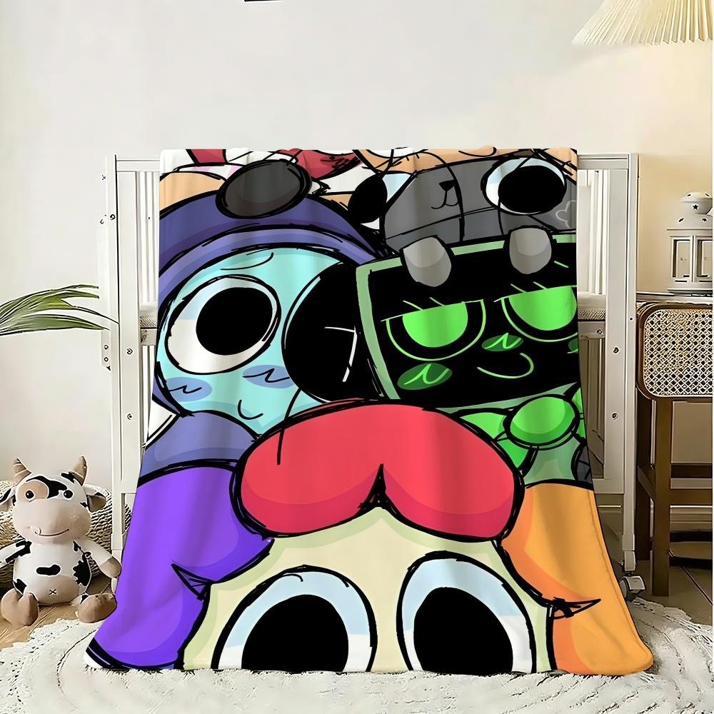 Anine Game D-Dandys World Throw 240G Flannel Blanket Lightweight Soft Skin-Friendly Summer Thin Throw Blanket