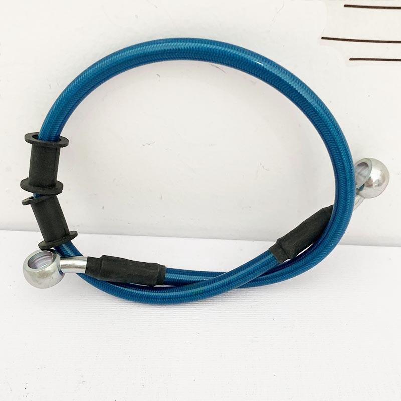 

Motorcycle Brake Hose 40cm-150cm Brake Cable Line 28Degree Braided Steel Hydraulic Clutch Dirt Bike Racing Brake Hose Disc Brake 40cm blue