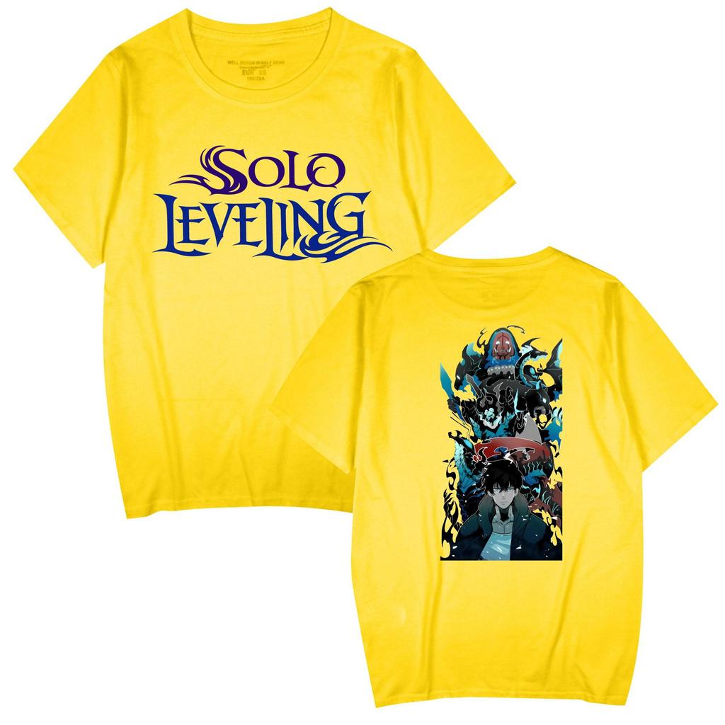 Popular Anime 'Solo Leveling' Unisex Casual Short Sleeve T-shirt for Couples
