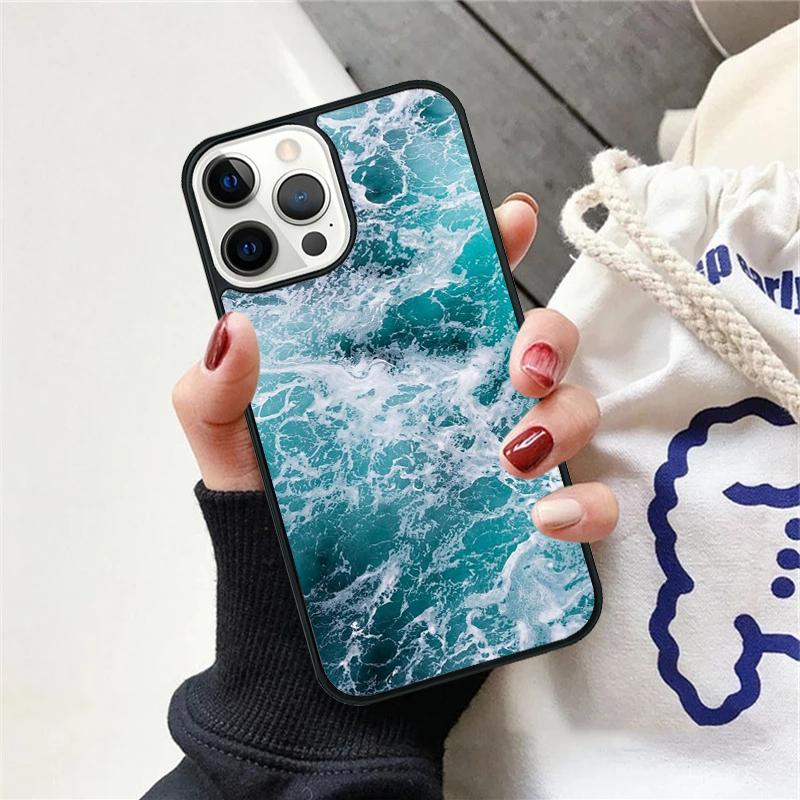 Blue Ocean Waves Sea Phone Case For iPhone 17 Air 15 16 Cover  11 13 14 Pro Max 12 Plus Max Fundas