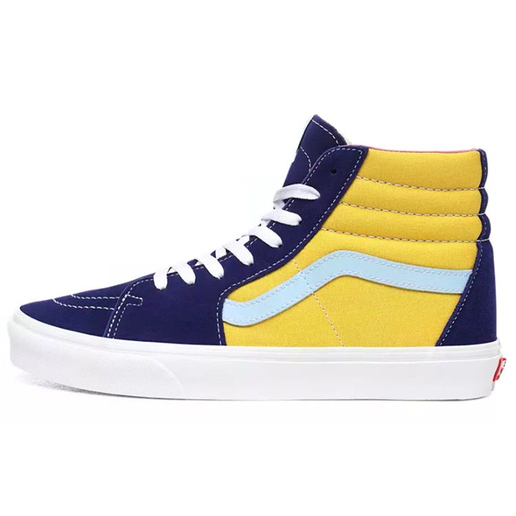 Vans Sk8 High Top Skate Shoes Unisex Sneakers Yellow Blue VN0A4U3CWNY