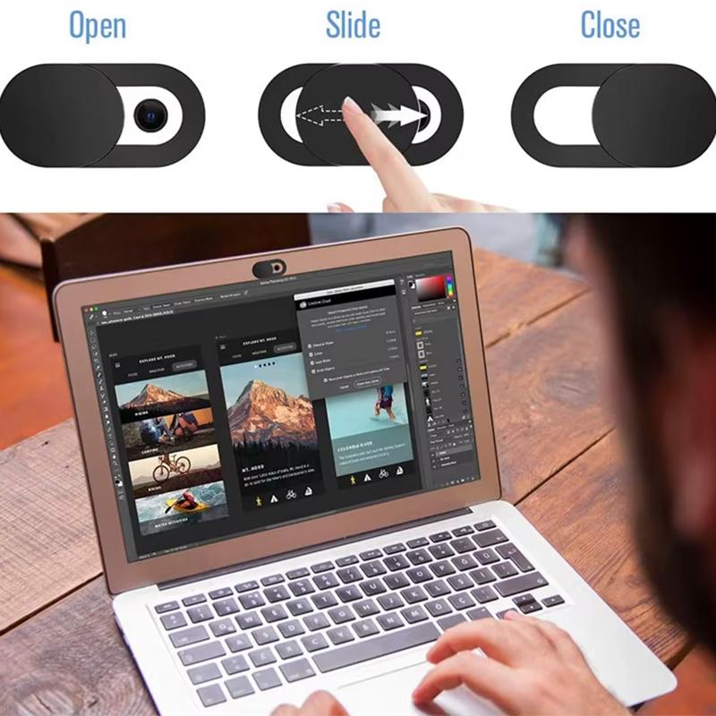 3-20PC WebCam Cover Shutter Handmade Slider Camera Cover Anti-hacker Privacy Protection Sticker Universal For Web Laptop iPad