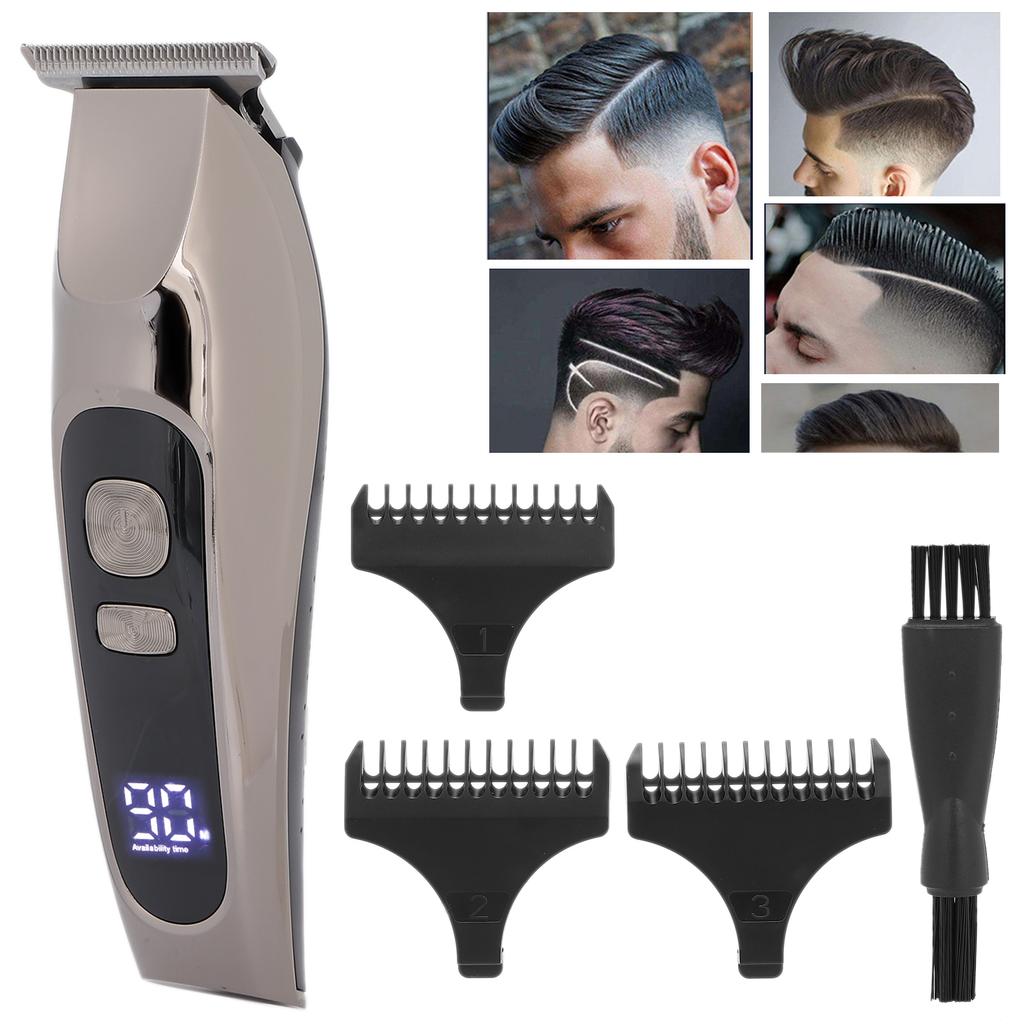 Professional Electric Hair Clippers Baber Hair Cutting Clipper LCD Display Hair Grooming Trimmer