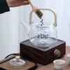 Borosilicate Glass Teapot with Bamboo Handle