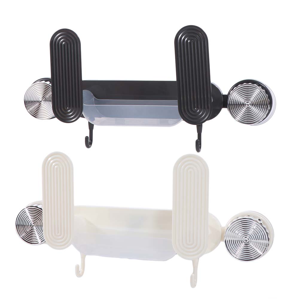 Plastic Suction Cup Pot Lid Holder Wall Mounted Cutting Board Holder Pot Cover Rack  for Home