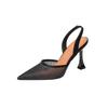 7199-18 Sexy Mesh Shallow Mouth Pointed Head High Heels Single Shoes New Fashion Bag Head Back Strap Stiletto Single Shoes