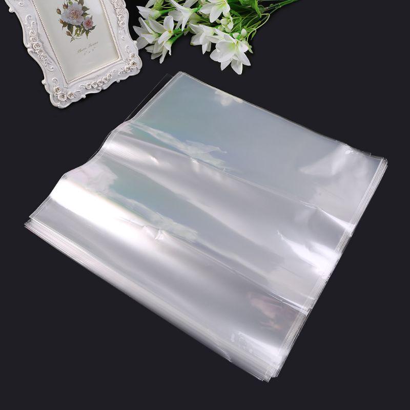 50 Record Sleeves Crystal Clear Vinyl Record Storage Protector 12" Outer Sleeves Record Storage for LP Album Covers