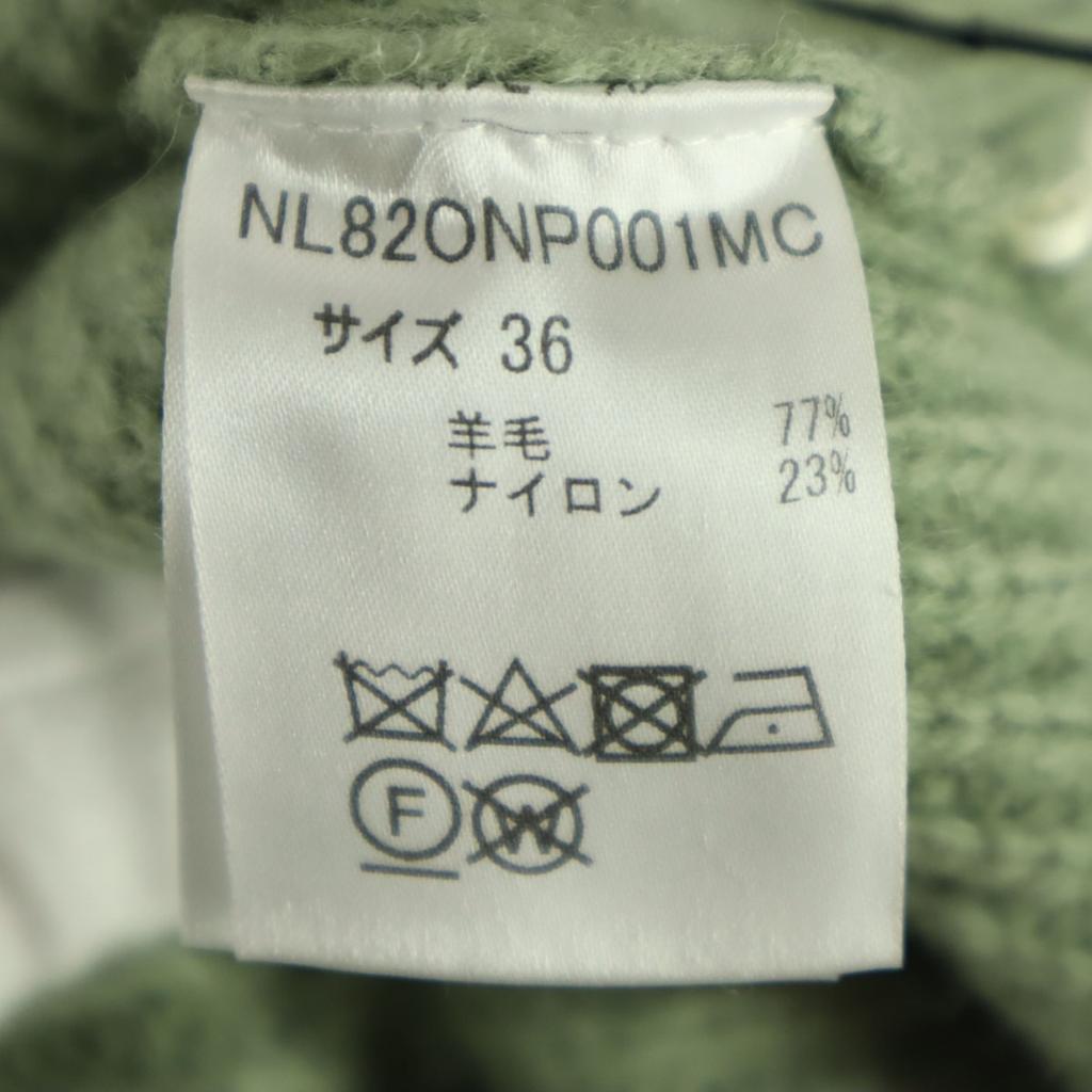 unused nano universe Wool blend Long sleeve Turtleneck knit Long dress 36 Women Used