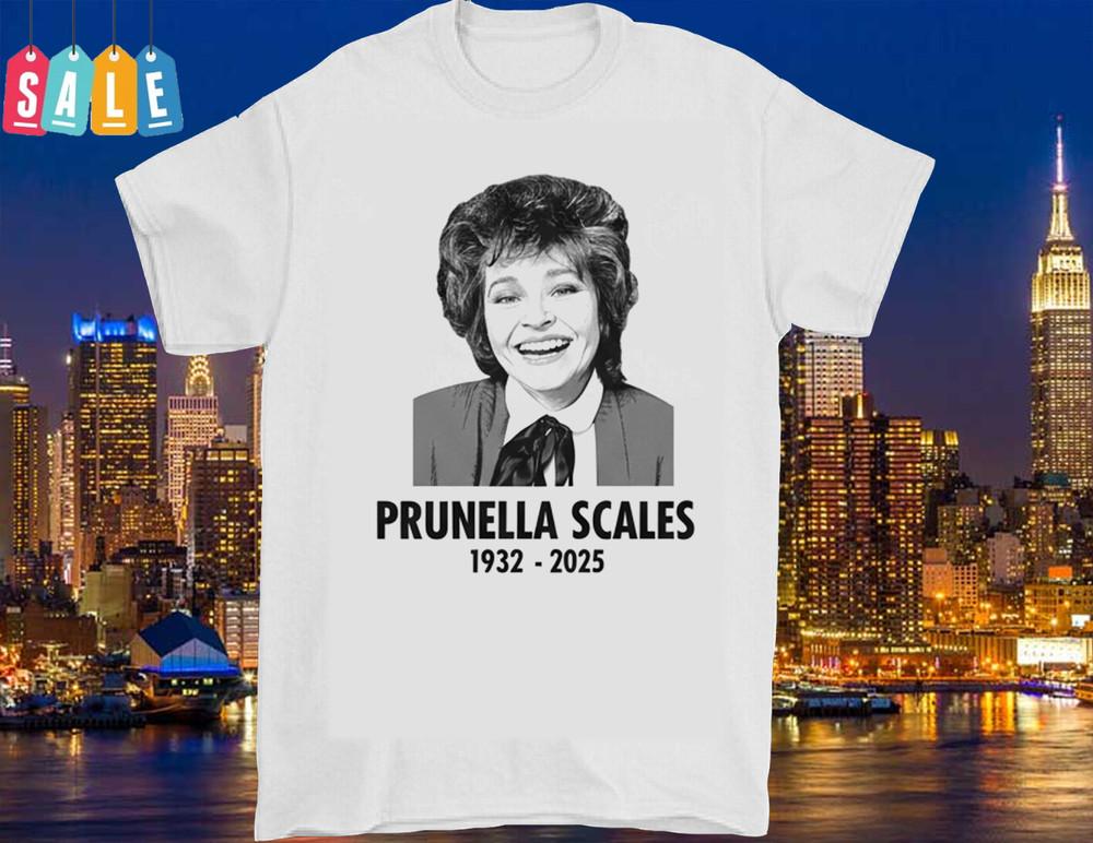 Prunella Scales White T Shirt Cotton 1932-2025 Cotton Unisex T-Shirt XXXL