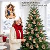 Scene Hanging Ornament, 2D Flat Christmas Tree Decoration for Holiday Home Decor