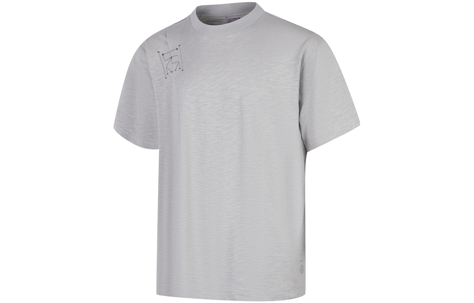 Li Ning x CHENGLONG,LIANMINGKUAN Li Ning X Jackie Chan Kung Fu Collection SS23 T Shirt Men s Gray AHST057-1 L