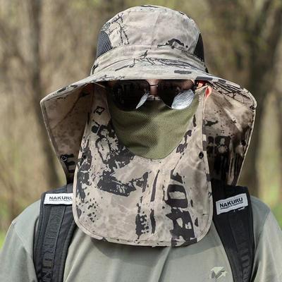 Summer Men's Hat Outdoor Hat Mountaineering Hat Fishing Hat Sun Protection Hat Foldable Sun Hat Men's Shawl Hat