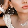 Große Reifen Super Große Kreis Perlen Ohrringe Dünn Hängend Gold Silber Elegant Hochzeit Damen Accessoires Schmuck Geschenk für Sie gold 60mm