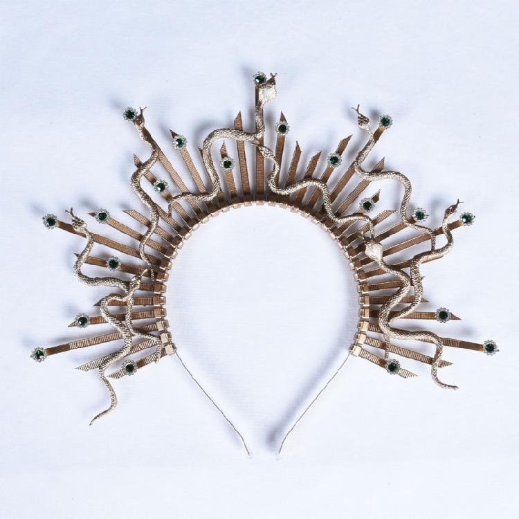 Dunkler Ton Schlangen-Kopfschmuck Gothic-Thema Event-Accessoire Cosplay-Stirnband Cosplay-Haarteile Party-Kleidung für Individualität