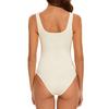 Women's Fashionable Seamless Ribbed Vest, Slimming Waist, Hip-Lifting, Shapely Round Neck Bodysuit, Shaping Suit