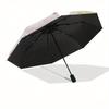 Hello Kitty,Sanrio Characters Automatic Folding Umbrella Simple 8 Rib Design, Bright Cartoon Pattern, Durable Iron Frame, Suitable For Trave
