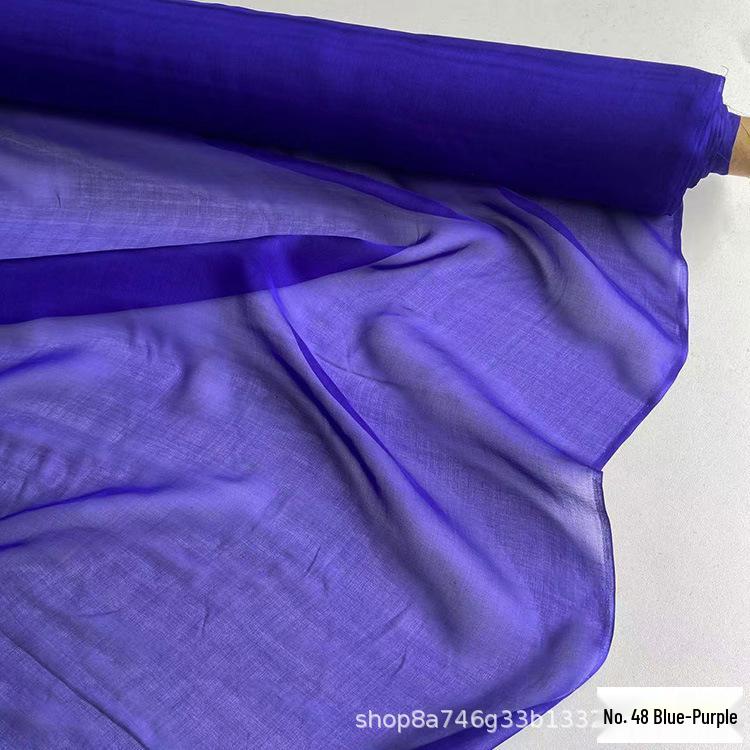 140cm Wide 6mm Pure Silk Chiffon Fabric - Light, Sheer Gauze for Dresses and Gowns