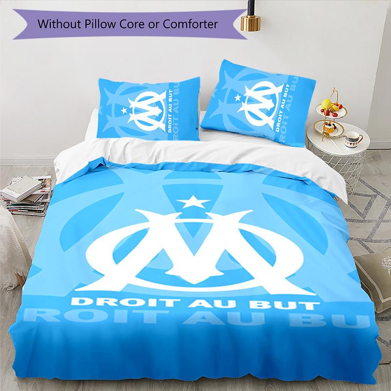 Marseilles 3pcs Bedding Set Duvet Cover Closure Includes 1 Duvet Cover & 2 Pillowcases for All Seasons Bedroom Home Dorm Decor