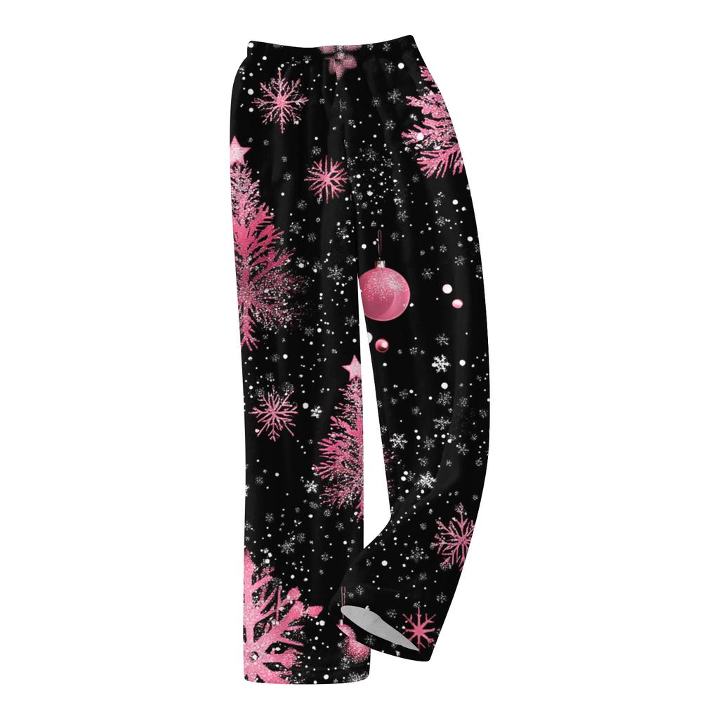 Women's Casual Fashion Women's Sports Home Christmas Pajama Pants Long Pants