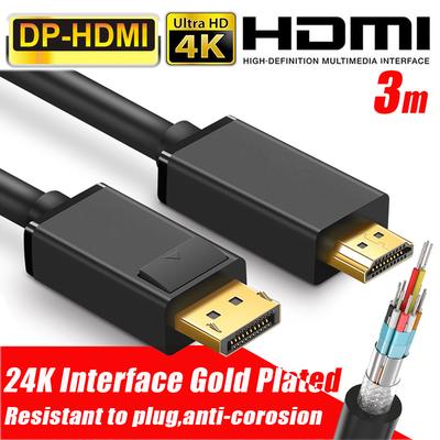Display Port DP Male to DVI Female Converter Video Adapter Cable for PC Digital Audio Transmission Latching Display Port