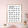 Pilates Trainingsplan Poster Leinwanddrucke Yogaraum Wanddeko , Pilates Geschenk Bodybuilding Guide Fitnessstudio Gemälde Bild