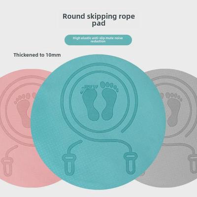 Corde à sauter ronde en TPE et tapis de yoga: Coussin d'intérieur insonorisé et antichoc pour le fitness, la danse et l'exercice