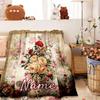 Floral Painting Home Customize Your Name Customize Your Name Blankets Soft Lightweight Comfortable Allseason Multipurpose Customize Your Name Blanket
