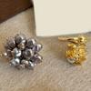 Comfort Fit Adjustable Ring Featuring Imitation Pearls And Pyrotechnics Sparkles Finger Rings Accessory Perfect Gift