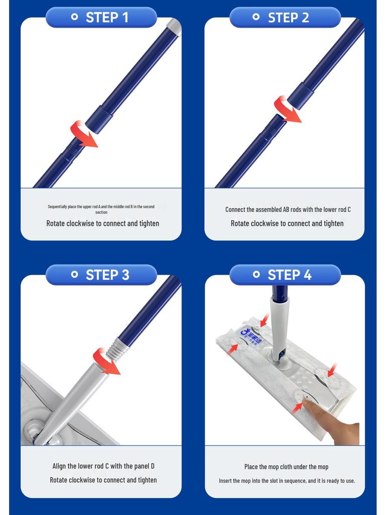 Baojia Jie Disposable Mop Cloth – Vacuuming Paper Mop, Sterilizing Wet Wipes, Electrostatic Dust Removal for Easy Home Floor Cleaning.