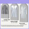 Minimalist Waterproof Garment Dust Cover With Transparent Pvc For Wardrobe Storage