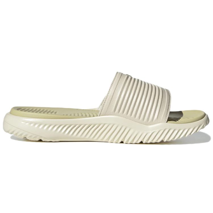 Adidas Alphabounce Slide Wonder White Sandy Beige Metallic Unisex Sneakers Cream GY9418