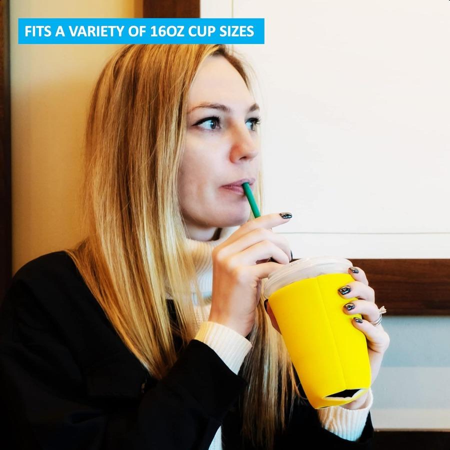 

Пустые рукава для пинтовых стаканов 6 шт. 16 унций Изолирующая пена Складной держатель для пивного стакана (многокрасочный) United States