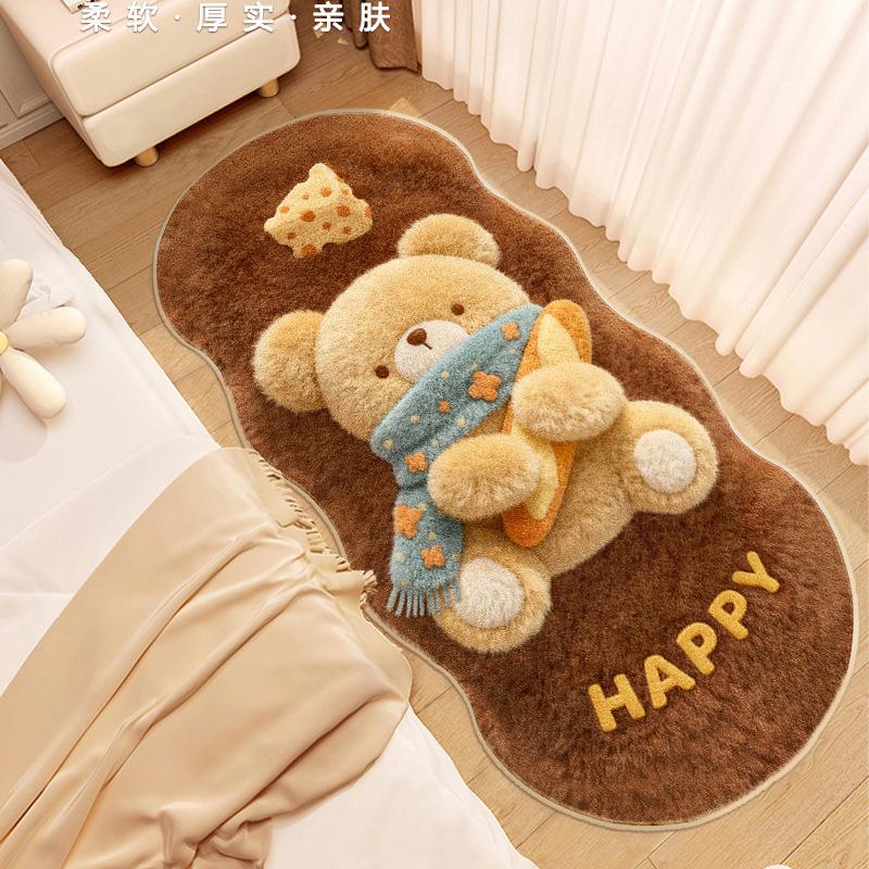 

Милий Кіт Спальня Приліжковий Плед Побутовий Балкон Еркерний Килимок Плюшевий Килим Імітація Кашемірового Килима 50 * 120CM